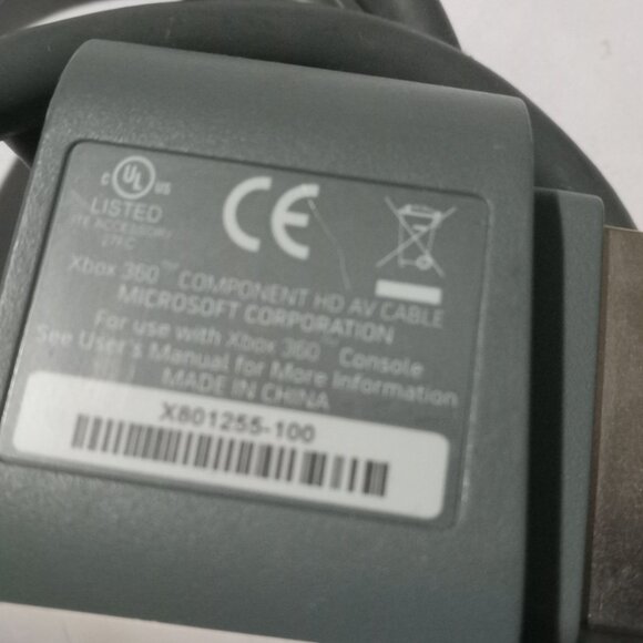 Xbox 360 Controller Charge Cable + HD Component AV Cable Bundle - Picture 2 of 3